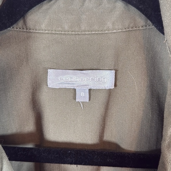 RedHerring Army Green Floral Butterfly Embroidered Utility Jacket Size 8 - Picture 5 of 12